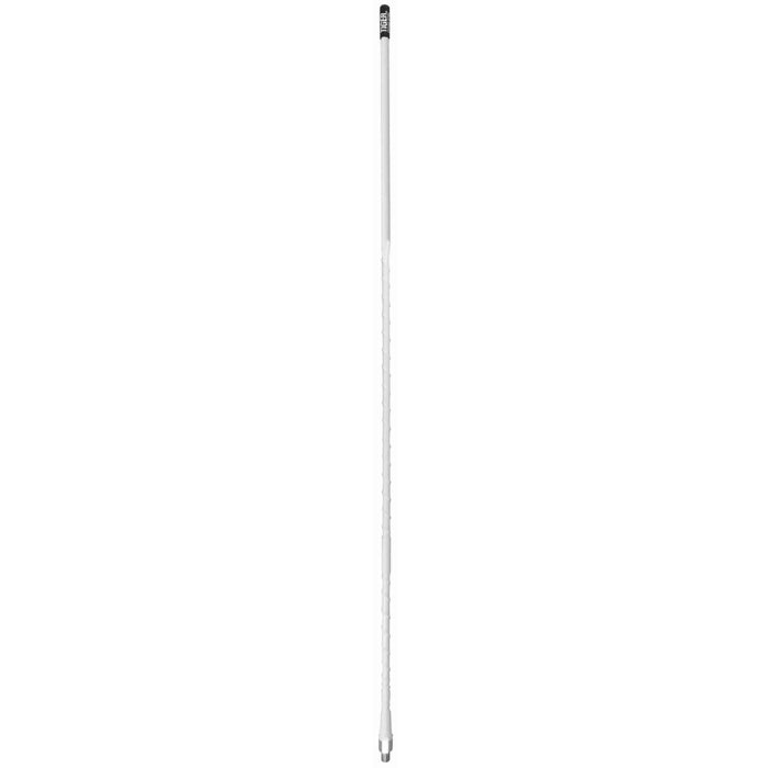 Antena CB Everhardt Tiger TSM2W blanca de 2' y 3/4 de onda Super Flex
