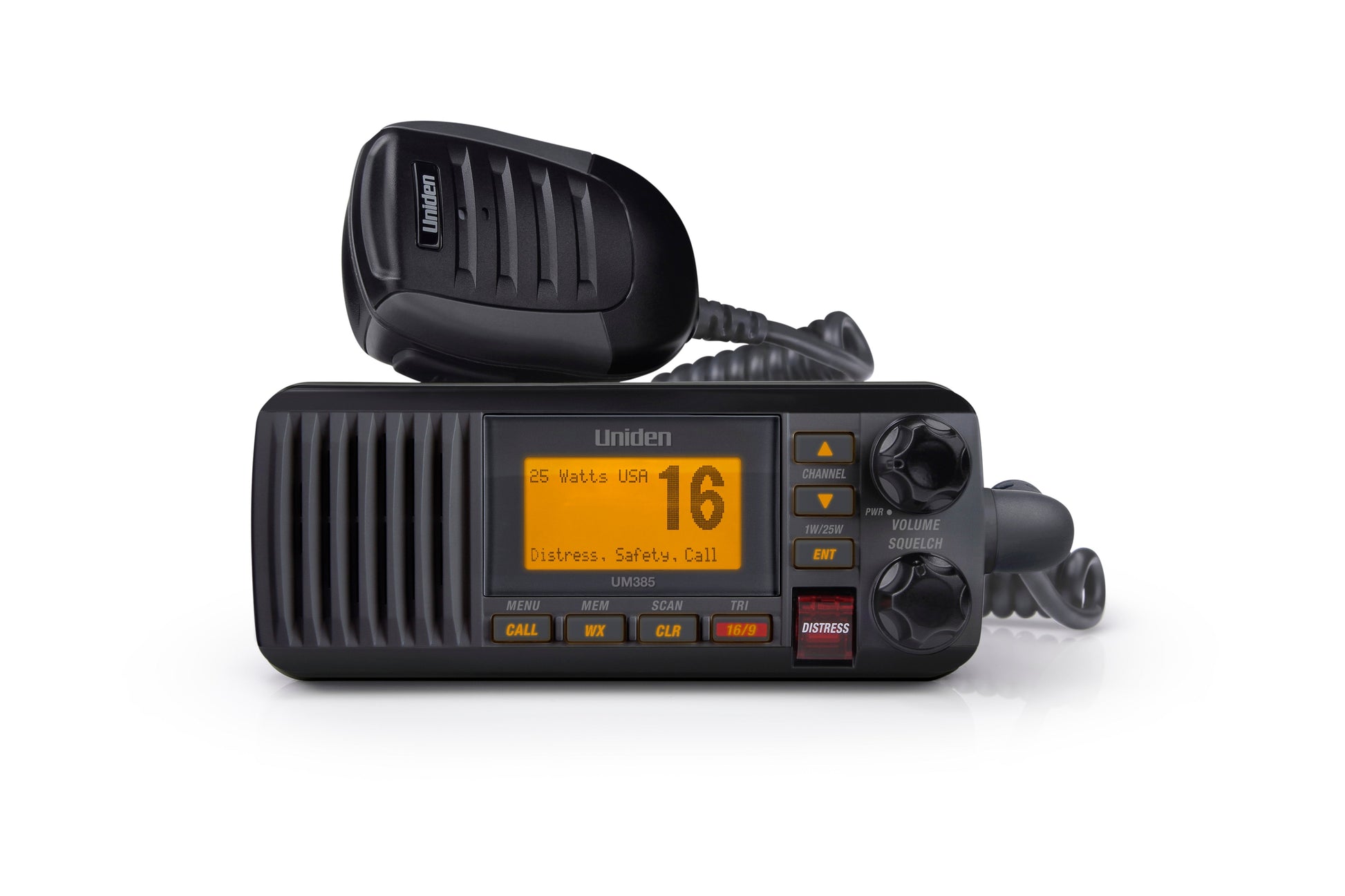 Uniden UM385BK VHF Marine Radio with Weather Alert Uniden