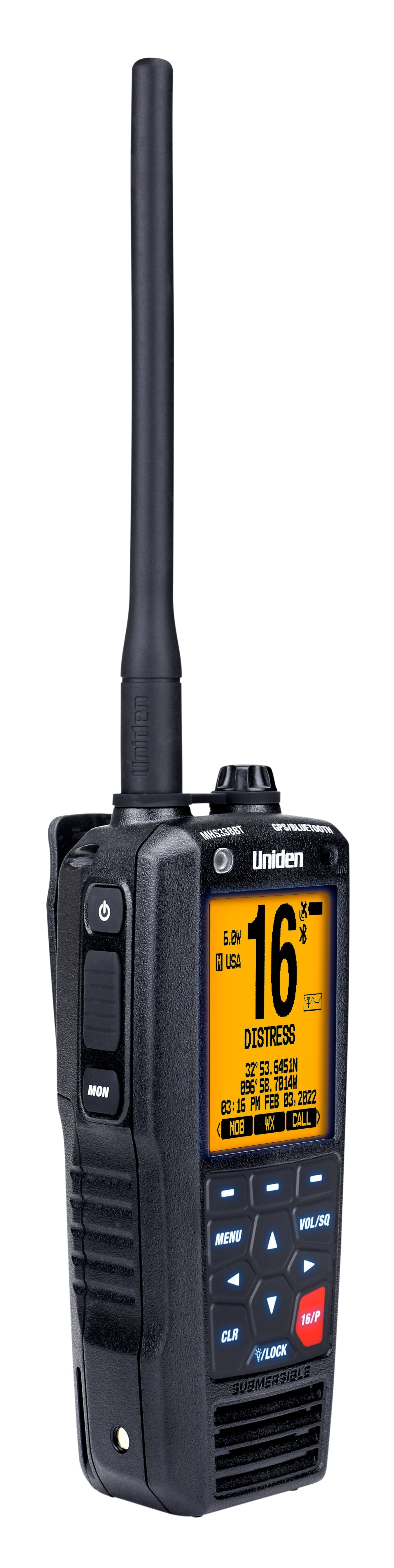 Uniden MHS338BT 6 Watt Marine Hand Held Radio Uniden