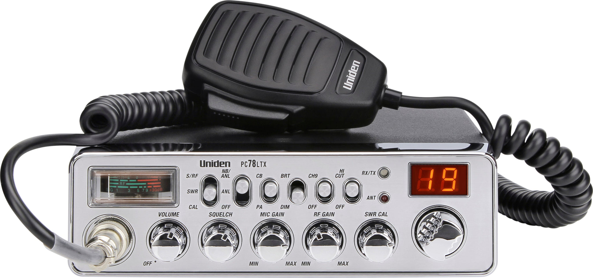 Uniden PC78LTX CB para camioneros de 40 canales con SWR