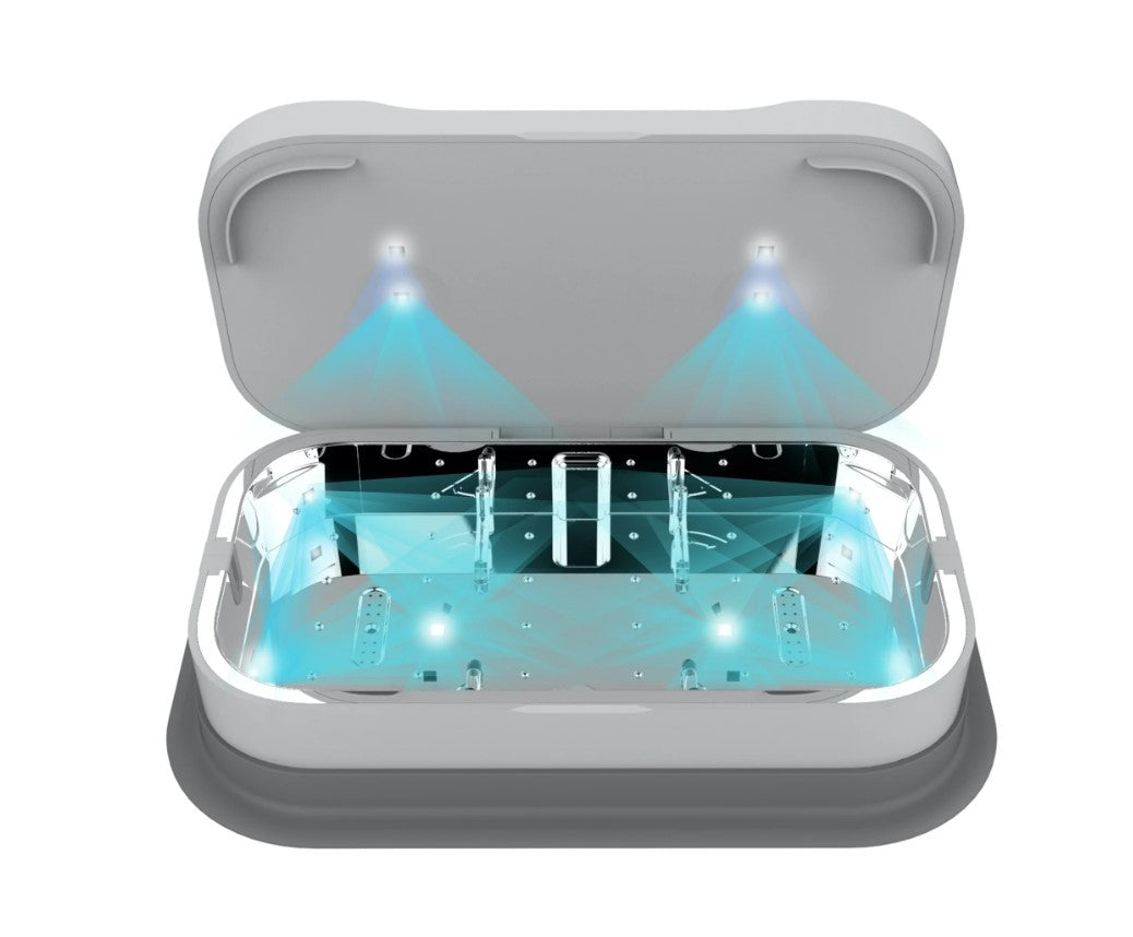 Jensen UVS10W UV Phone Sanitizer and Wireless Charger for Car and Home Use