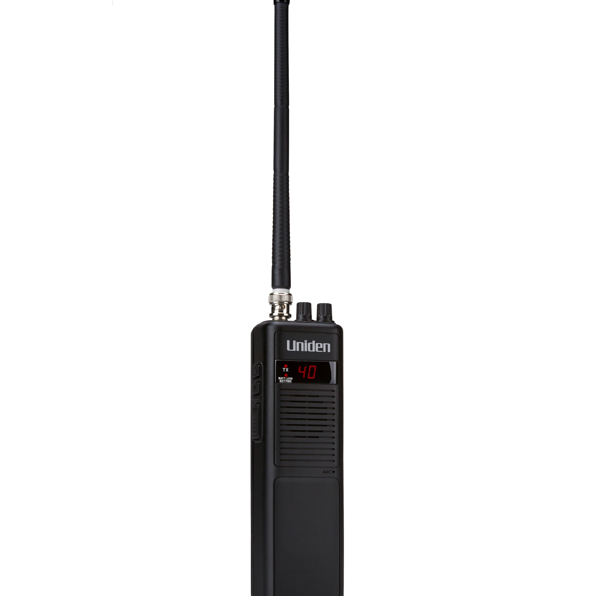 Radio CB portátil Uniden PRO401HH de 4 vatios con control de silenciamiento