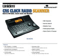 Uniden BC365CRS Scanner with FM Radio Alarm Clock and Weather Uniden