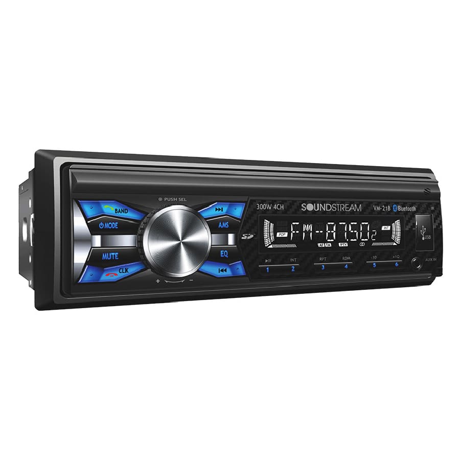 Soundstream VM-21B Single Din Mechless Multimedia Receiver Astatic