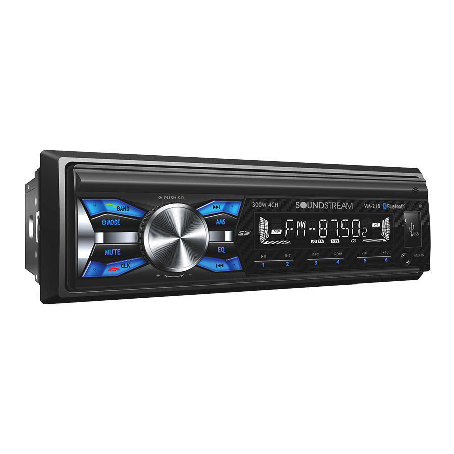 Soundstream VM-21B Single Din Mechless Multimedia Receiver Astatic
