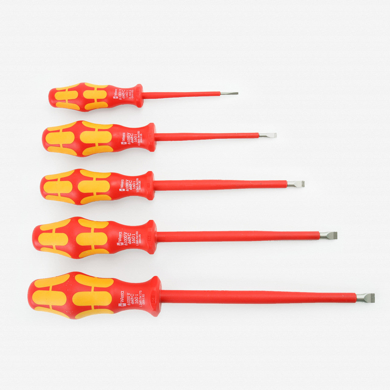 Wera 05346275001 VDE Insulated Slotted Screwdriver Set Wera