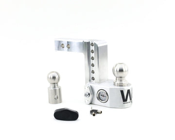 Weigh Safe WS6-2 Aluminum Adjustable Ball Mount, Drop Length: 6", Shaft Size: 2", Tow Ball: 2" & 2-5/16", Keyed Alike Locks: No Additional Locks, :