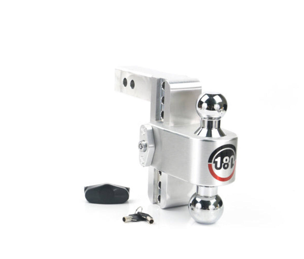 Weigh Safe CTB6-2 180 Hitch, Drop Length: 6", Shaft Size: 2", Ball Size: 2" x 2-5/16", Ball Type: Chrome-Plated Steel, Keyed Alike Locks: No Additional Locks Weigh Safe