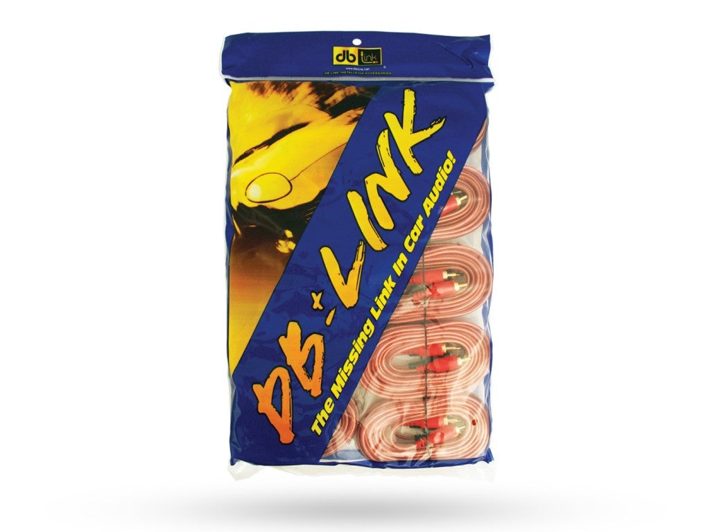 DB Link XLB12Z 12' RCA Interconnect Clear Jacket (10 Pack)