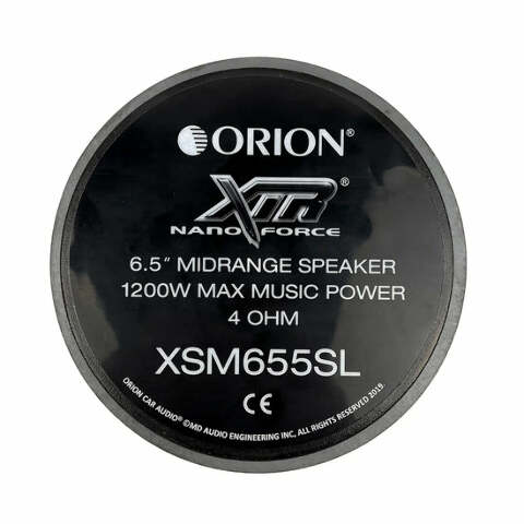 Orion XSM655SL 6.5" 300 RMS / 1200 MAX Slim Ultra Efficient Midrange Speakers Orion