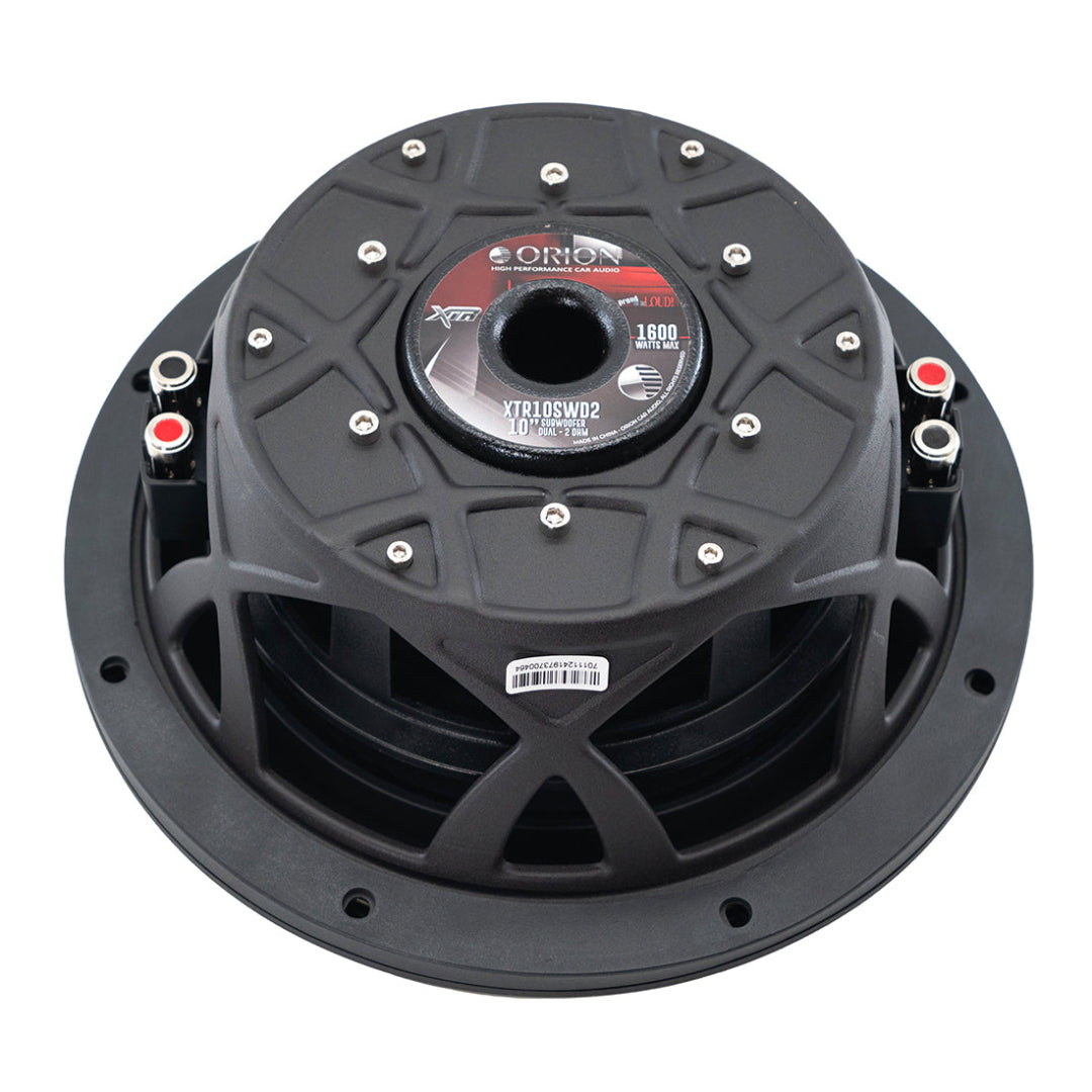Orion XTR10SWD2 Orion XTR10SWD2  10 Inch Dual 2 Ohm Shallow Mount Subwoofer | 400W RMS Bass Power Orion