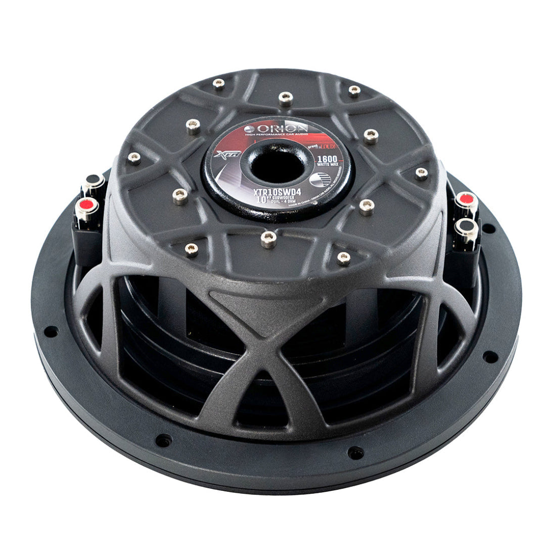 Orion XTR10SWD4  10 Inch Dual 4 Ohm Shallow Mount Subwoofer | 400W RMS Bass Power Orion