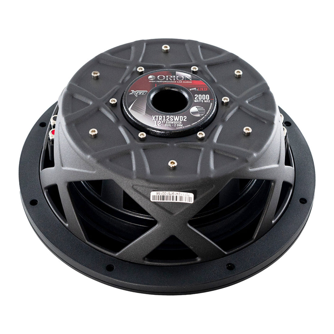 Orion XTR12SWD2  12 Inch Dual 2 Ohm Shallow Mount Subwoofer | 500W RMS Bass Power Orion