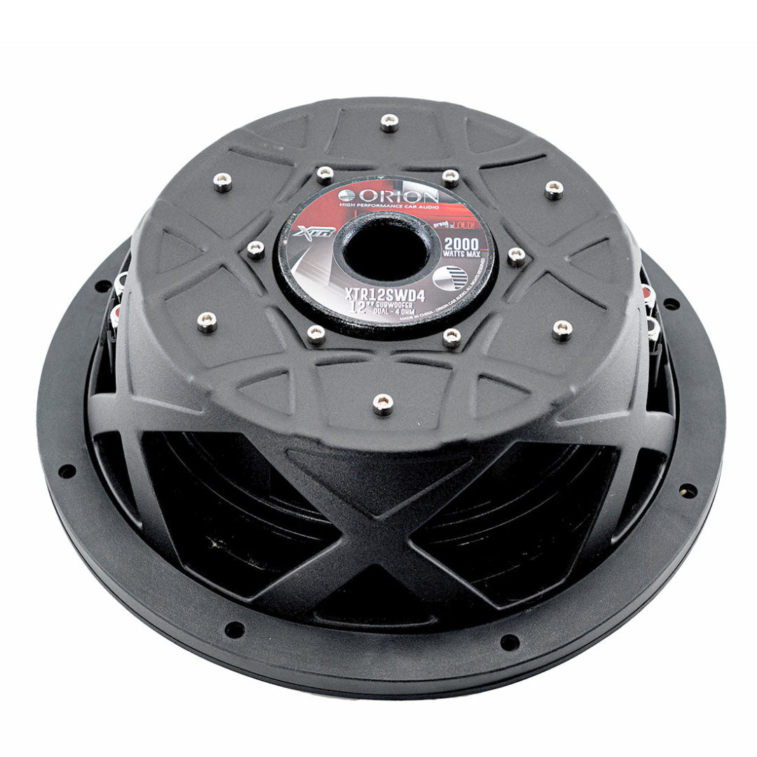 Orion XTR12SWD4 Orion XTR12SWD4  12 Inch Dual 4 Ohm Shallow Mount Subwoofer | 500W RMS Bass Power Orion