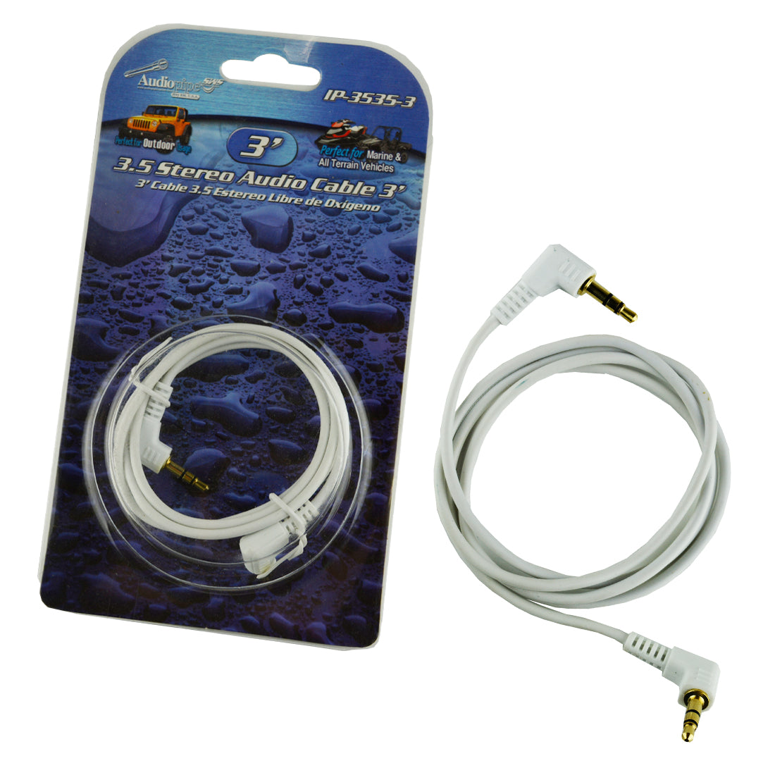 Audiopipe IP-3535-3 3.5 Stereo Audio Cable Audiopipe