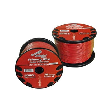 Audiopipe AP-16-500-RD 16GA Primary Speaker Wire 500 Feet, RED