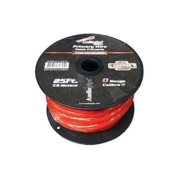 Audiopipe TPW-0CPR.25R 0ga Power Cable Copper 25 Ft Red