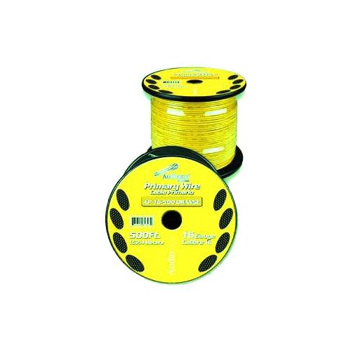 Audiopipe AP-16-500-YLW 16GA Primary Speaker Wire 500 Feet,Yellow