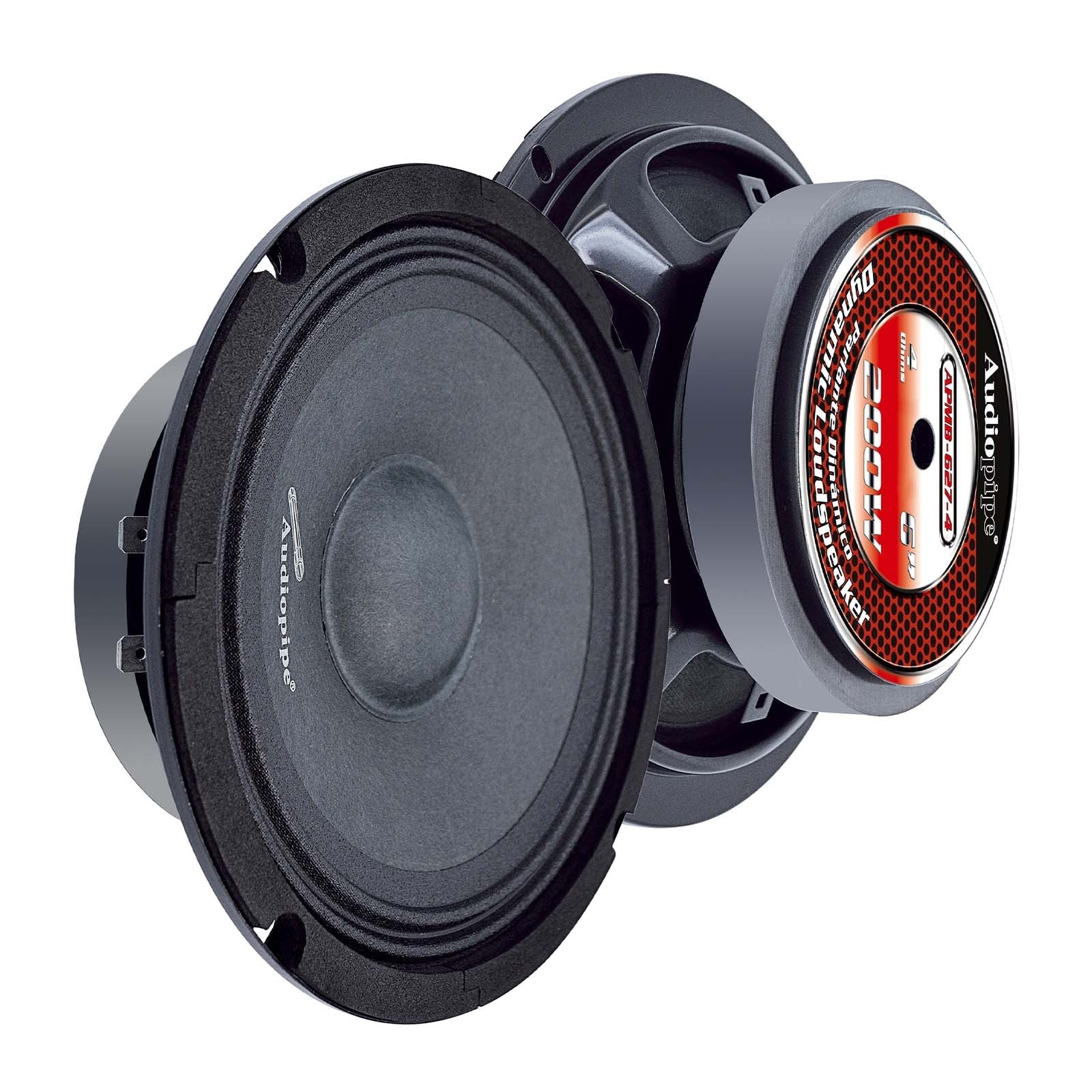 Audiopipe APMB-627-4 6" Mid-Range Frequency Loudspeaker (APMB-627-4) Prestige