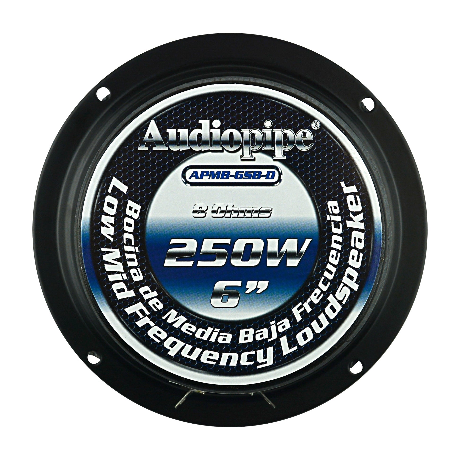 Audiopipe APMB-6SB-D APMB-6SB-D - Sealed Back Series - 6" Low Mid Frequency Loudspeaker Audiopipe