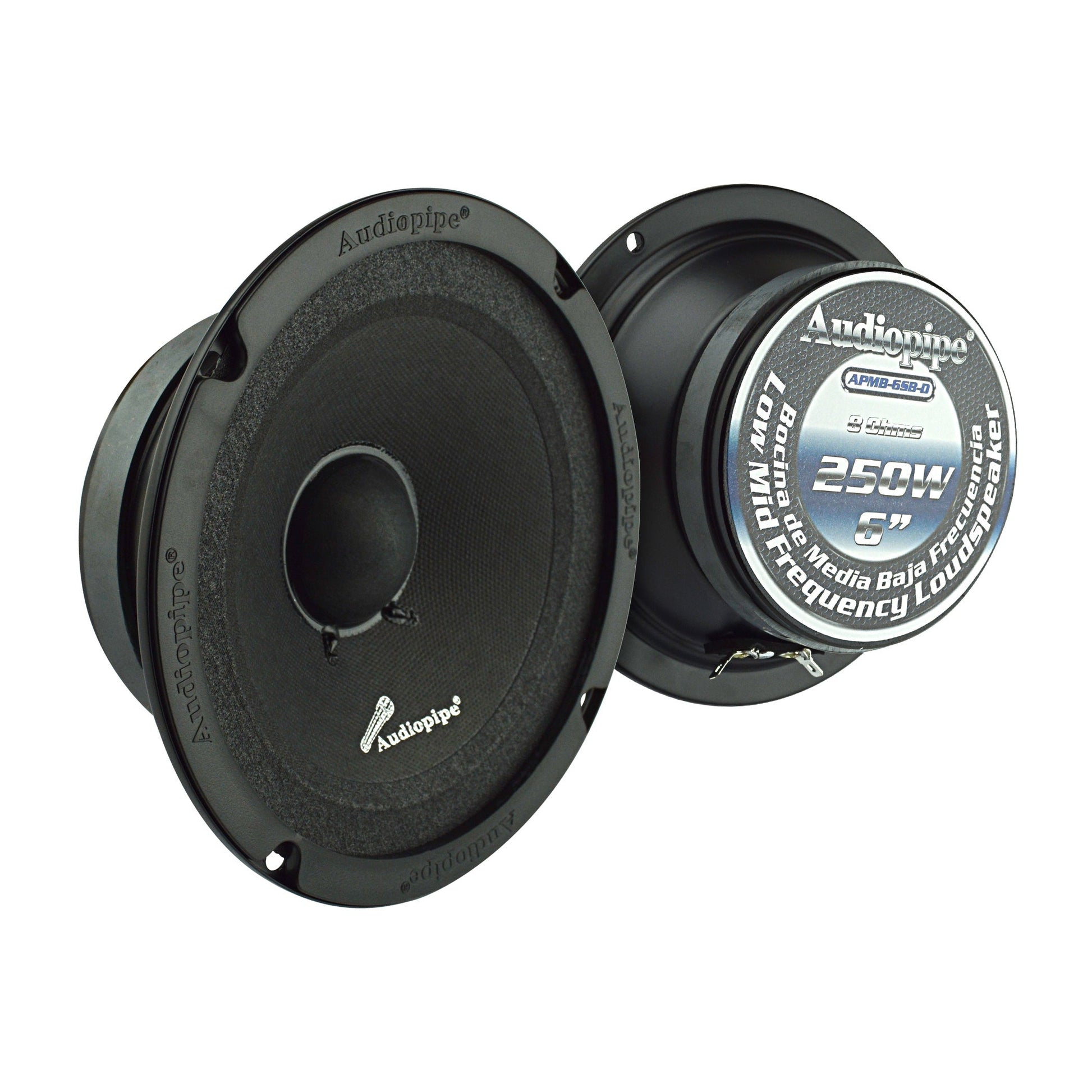 Audiopipe APMB-6SB-D APMB-6SB-D - Sealed Back Series - 6" Low Mid Frequency Loudspeaker Audiopipe