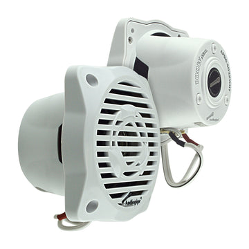 Altavoz marino coaxial bidireccional Audiopipe APSW-4032 WHT de 4" - Blanco