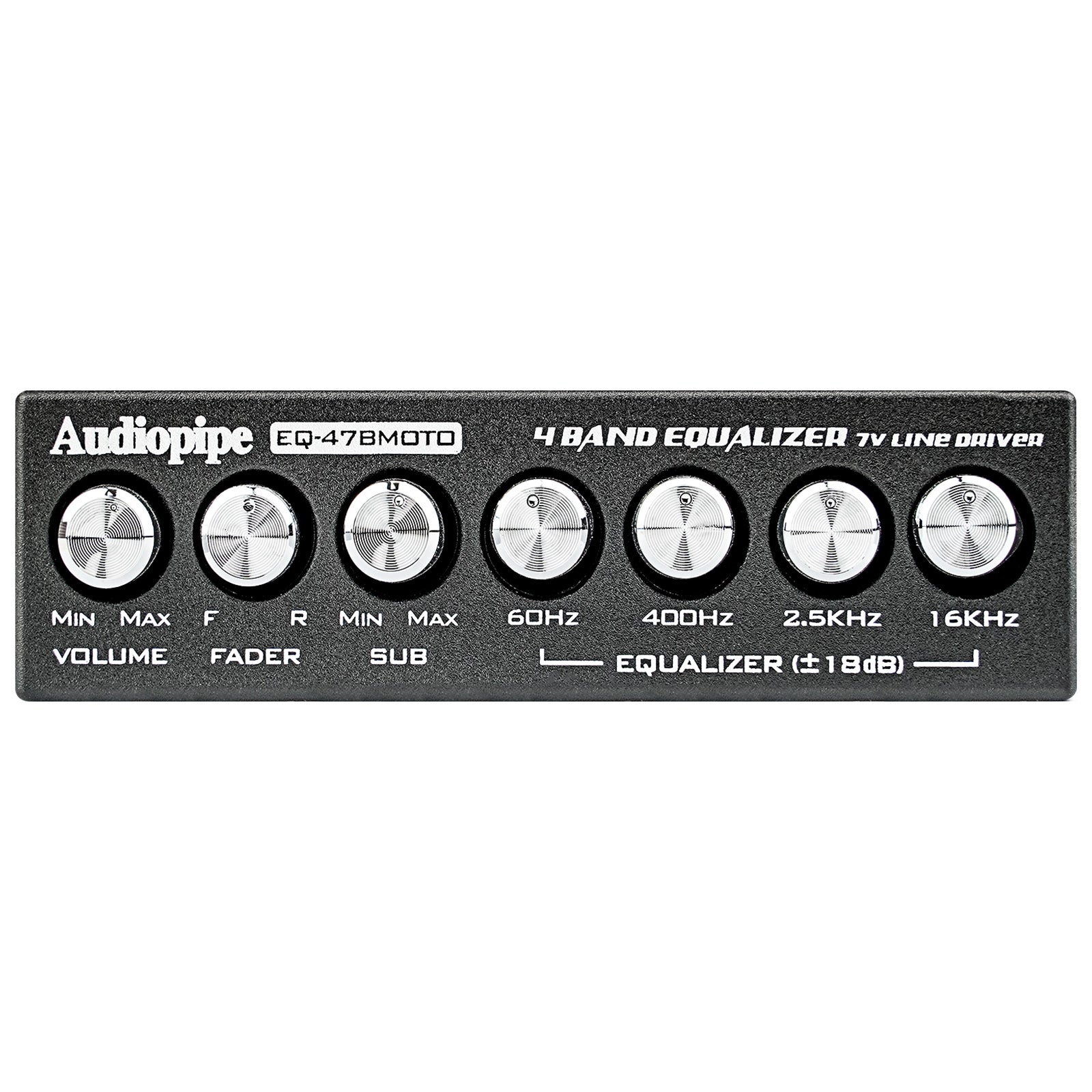 Audiopipe EQ-47BMOTO 4 Band - 7V - Graphic Equalizer Audiopipe