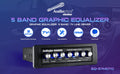 Audiopipe EQ-57MOTO Audiopipe 5 Band Graphic Equalizer with 7 V Line Driver (EQ-57MOTO) Audiopipe