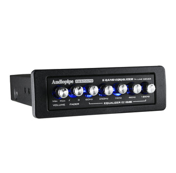 Audiopipe EQ-57MOTO Audiopipe 5 Band Graphic Equalizer with 7 V Line Driver (EQ-57MOTO) Audiopipe