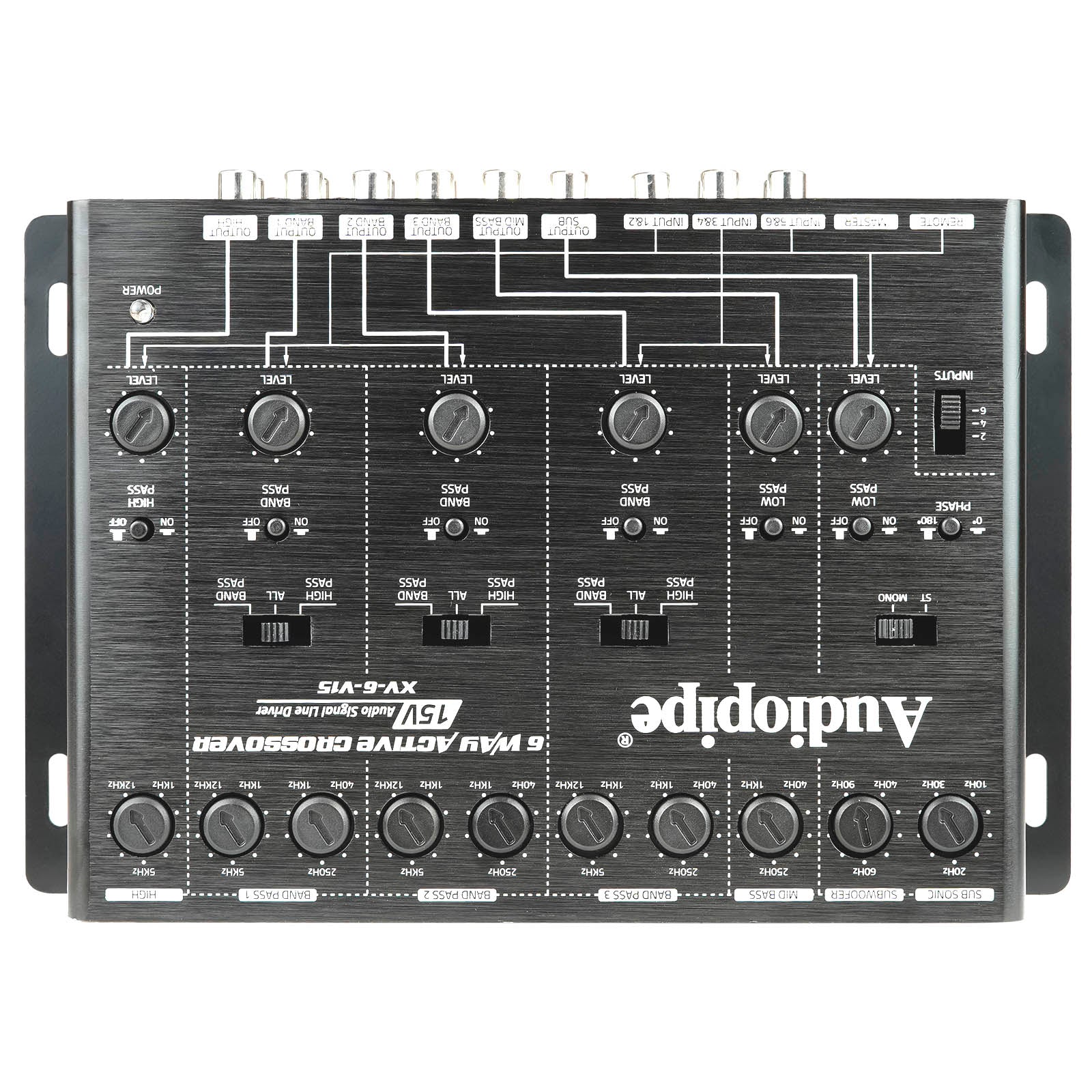 Audiopipe XV-6-V15 - Crossover activo de 6 vías (XV-6-V15)