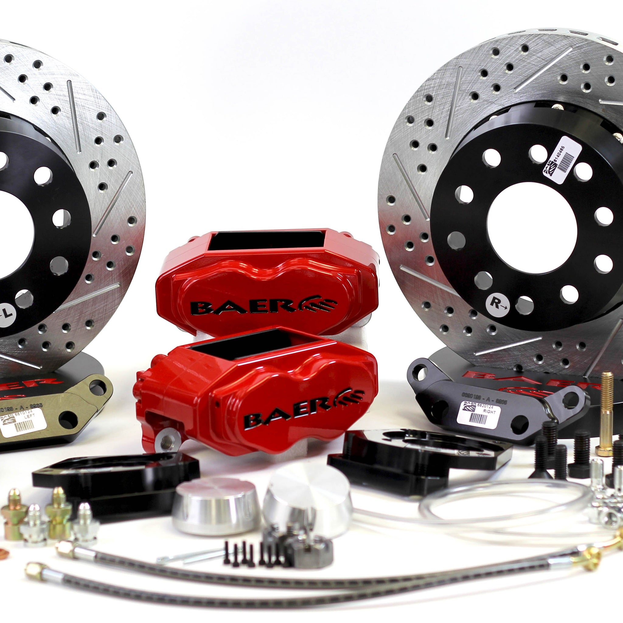 Baer Brakes 4301433R 11" SS4+ Front Brake Kit, Red, SDZ, Std. Studs