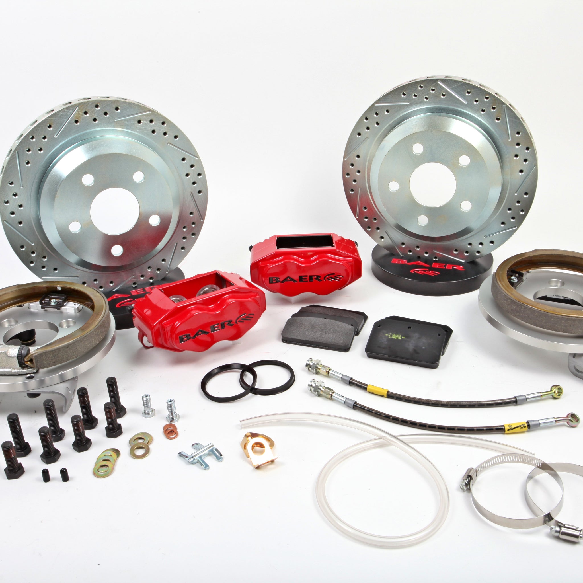 Baer Brakes 4302326R 12" SS4 Rear Brake Kit, Red, SDZ