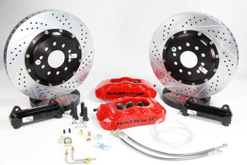 Baer Brakes 4301352R 14" Pro+ Front Brake Kit, Red, SDZ American Autowire