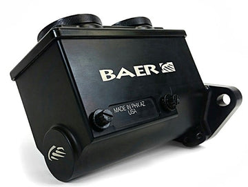 Baer Brakes 6801274LP ReMaster 2-Bolt GM/Ford Master Cyl Assembly, Black, 1-1/8in bore, Left port.