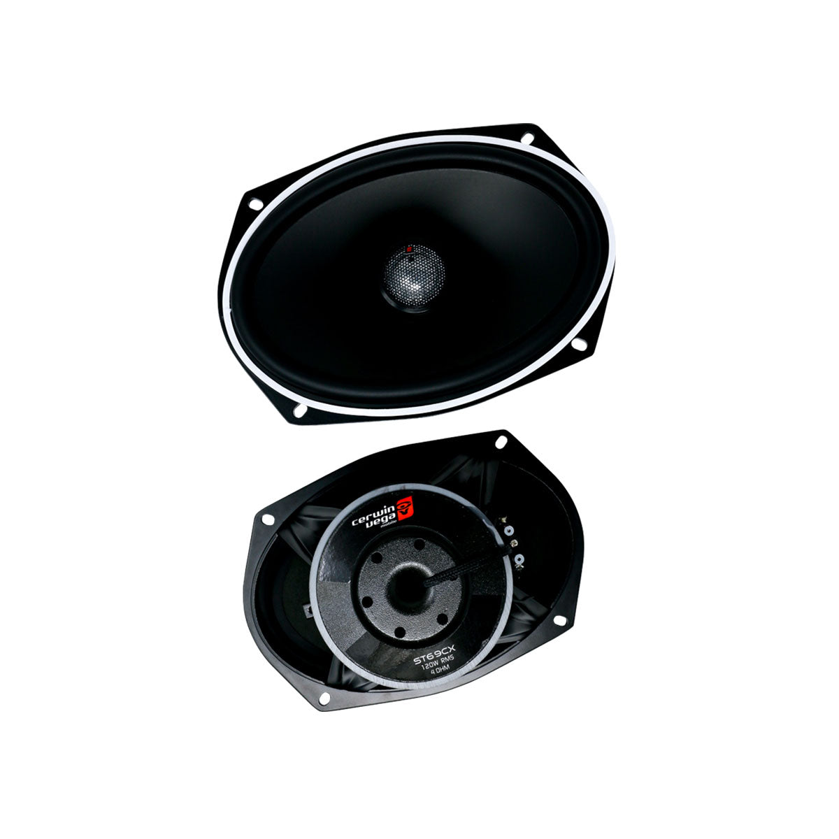 Altavoces coaxiales bidireccionales Cerwin Vega ST69CX Stroker de 6" x 9" con tweeter de cúpula de titanio - ST69CX