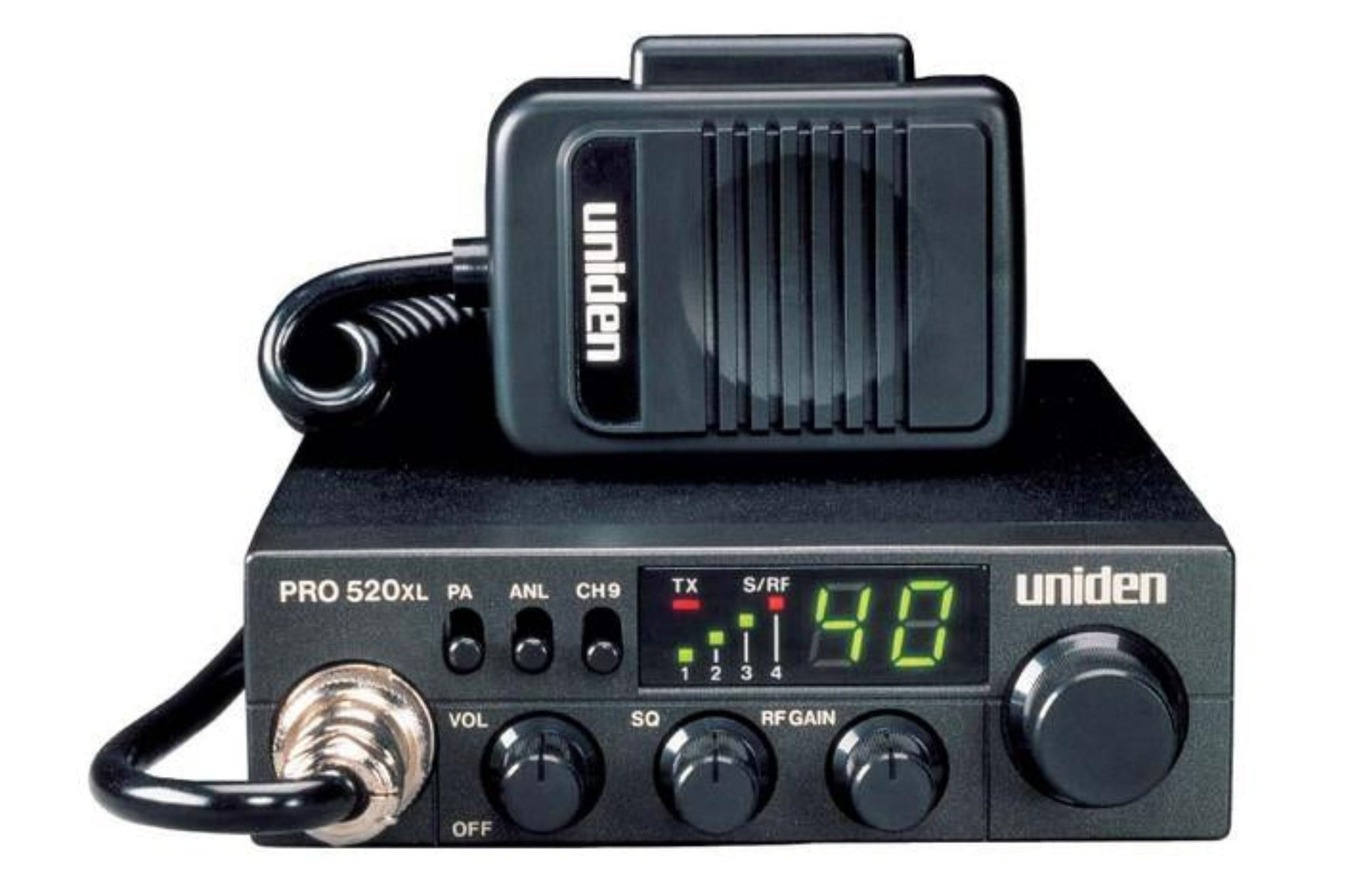 Radio CB móvil compacta de 40 canales Uniden PRO520XL
