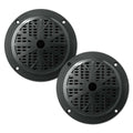 Pyle PLMR41B  Marine 4” Dual Cone Speakers (Black) Pyle