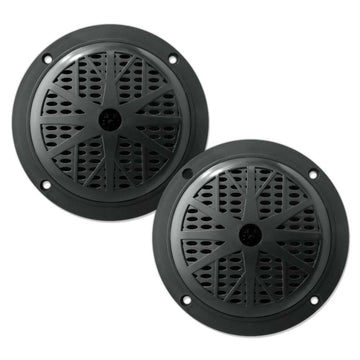 Pyle PLMR41B  Marine 4” Dual Cone Speakers (Black) Pyle