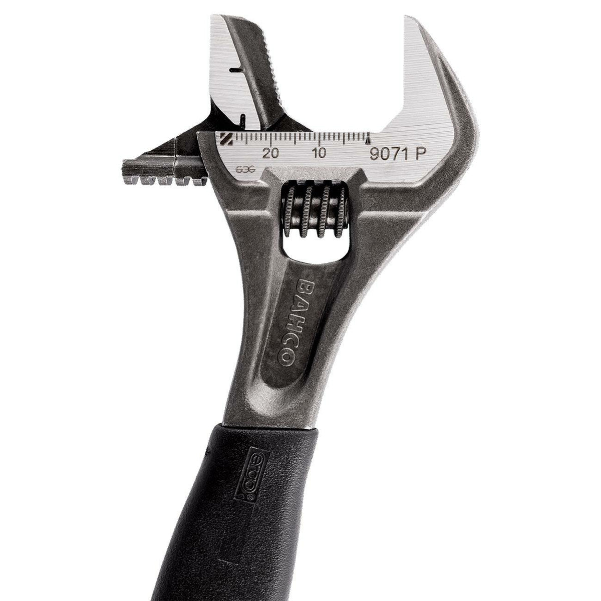 Bahco BAH9072RPUS Bahco 10" ERGO™ Rubber Handle Central Nut Adjustable Wrench with Reversible Jaw BAHCO
