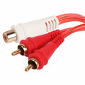 Audiopipe BMV-G-YF-2M Female to 2 Male Oxygen Free RCA Audio Splitter (BMV-G-YF-2M), 10-Pack (10 Individual Cables) Audiopipe