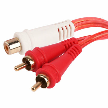 Audiopipe BMV-G-YF-2M Female to 2 Male Oxygen Free RCA Audio Splitter (BMV-G-YF-2M), 10-Pack (10 Individual Cables) Audiopipe