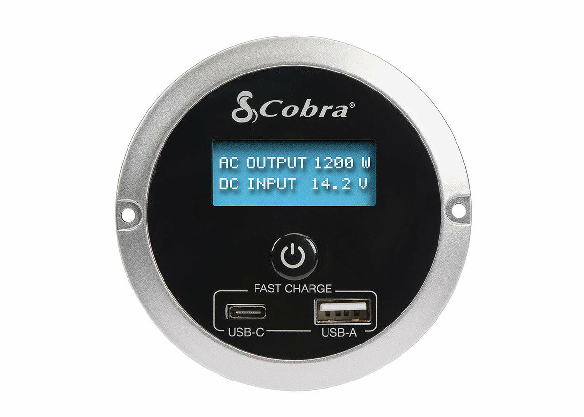 Cobra CPIALCDG1 Remote On/off With  2 Usb Quick Charge Ports For Cpi400psw, Cpi500w, Cpi1500w, Cpi2500w & Cpi3000w Manufactured In China Cobra