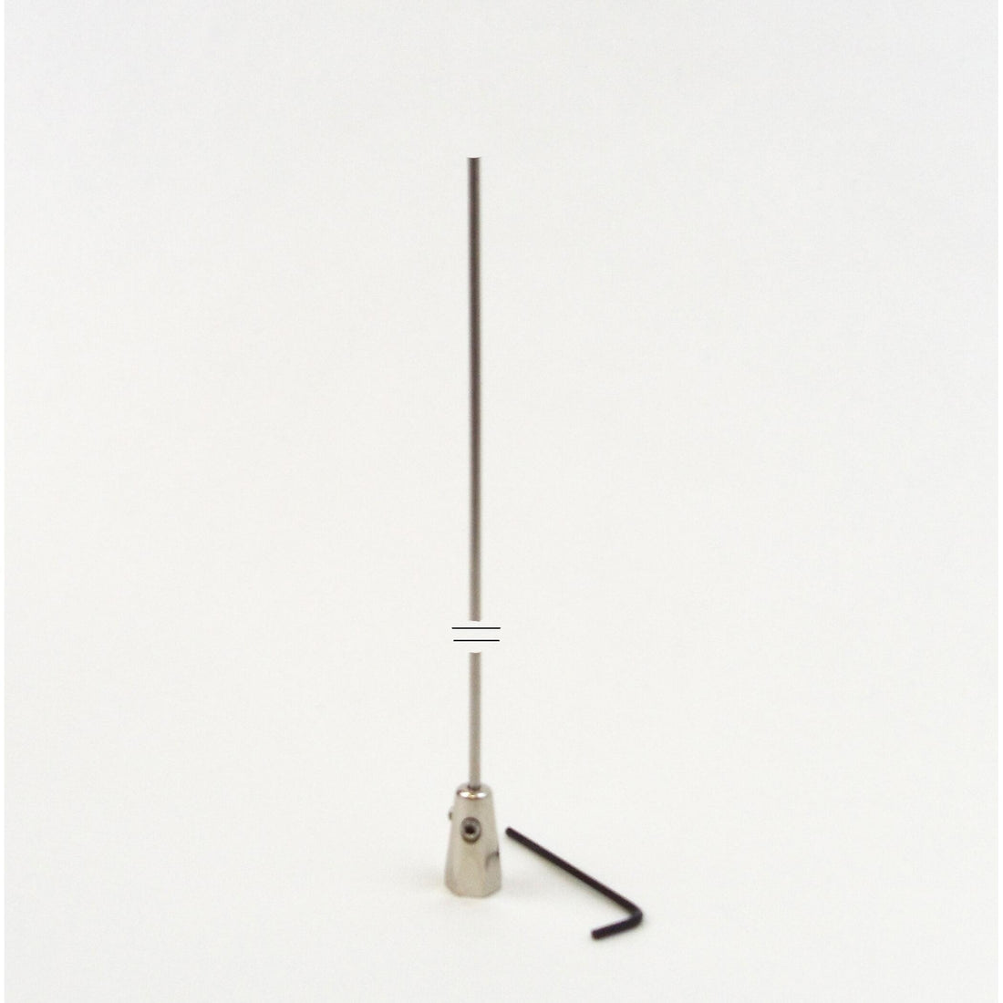 Larsen Q52 54-1/2" Tall 52-88 Mhz Tuneable 1/4 Wave Unity Antenna With 100 Diameter Stainless Steel Whip. Rated At 200 Watts. Larsen