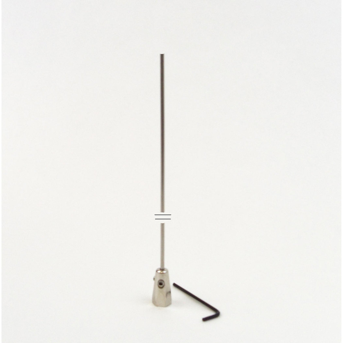 Larsen Q52 54-1/2" Tall 52-88 Mhz Tuneable 1/4 Wave Unity Antenna With 100 Diameter Stainless Steel Whip. Rated At 200 Watts. Larsen