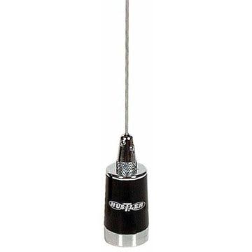 Hustler LMG4503 450-470 Mhz 200 Watt Nmo Style 5/8 Wave Base Load Antenna With Stainless Whip In Black/chrome Finish Hustler