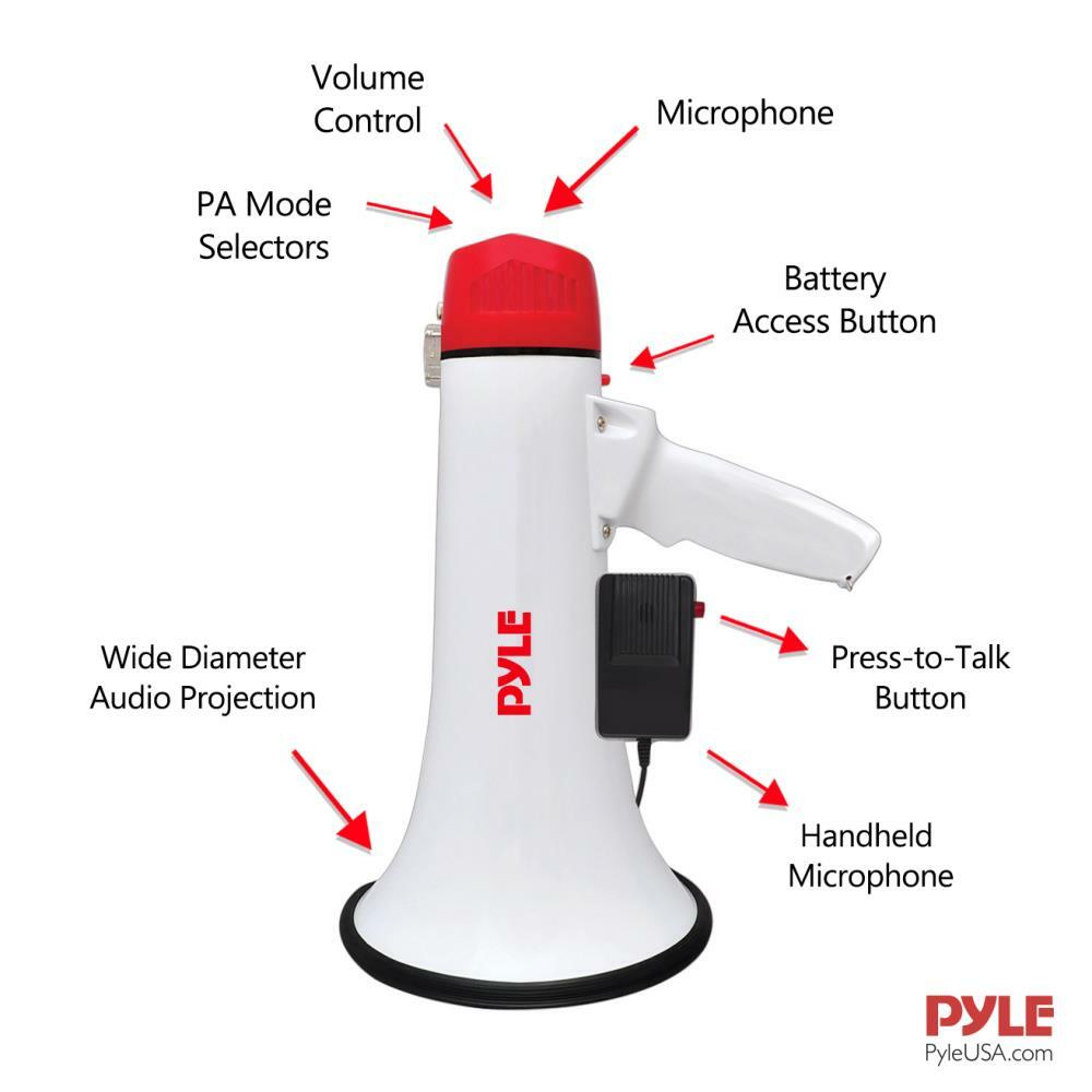 Pyle PMP40  40W Mini megaphone with Siren Pyle