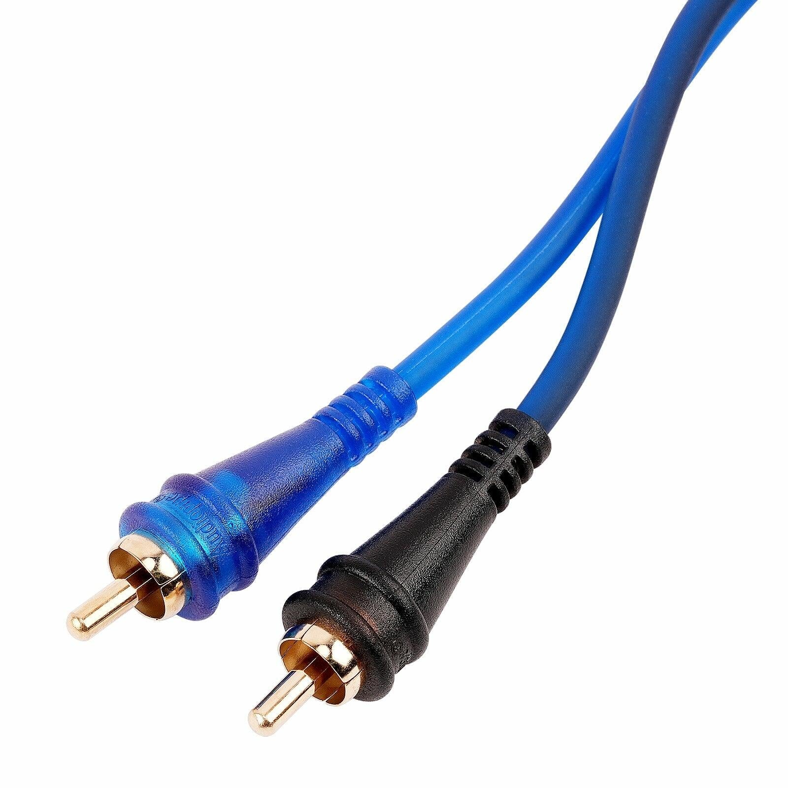 Audiopipe BMV-BLS-3 3FT Frosted RCA Audio Cable (BMV-BLS-3), 10-Pack (10 Individual Cables) Audiopipe