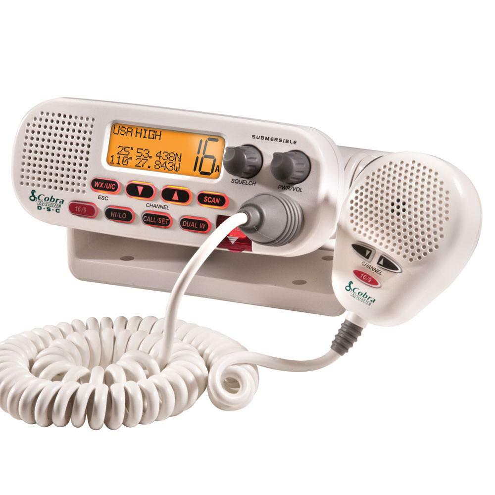 Cobra MRF45D - Class D 25/1 Watt Submersible Vhf Fixed Mount Radio With Noaa & Dsc Cobra
