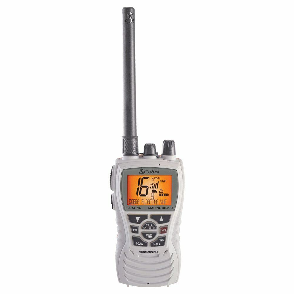 Cobra MRHH350FLT Mrhh350wflt 6 Watt Vhf Floating Marine Radio With Noaa Weather, Noise Canceling Microphone & Tri-watch Cobra