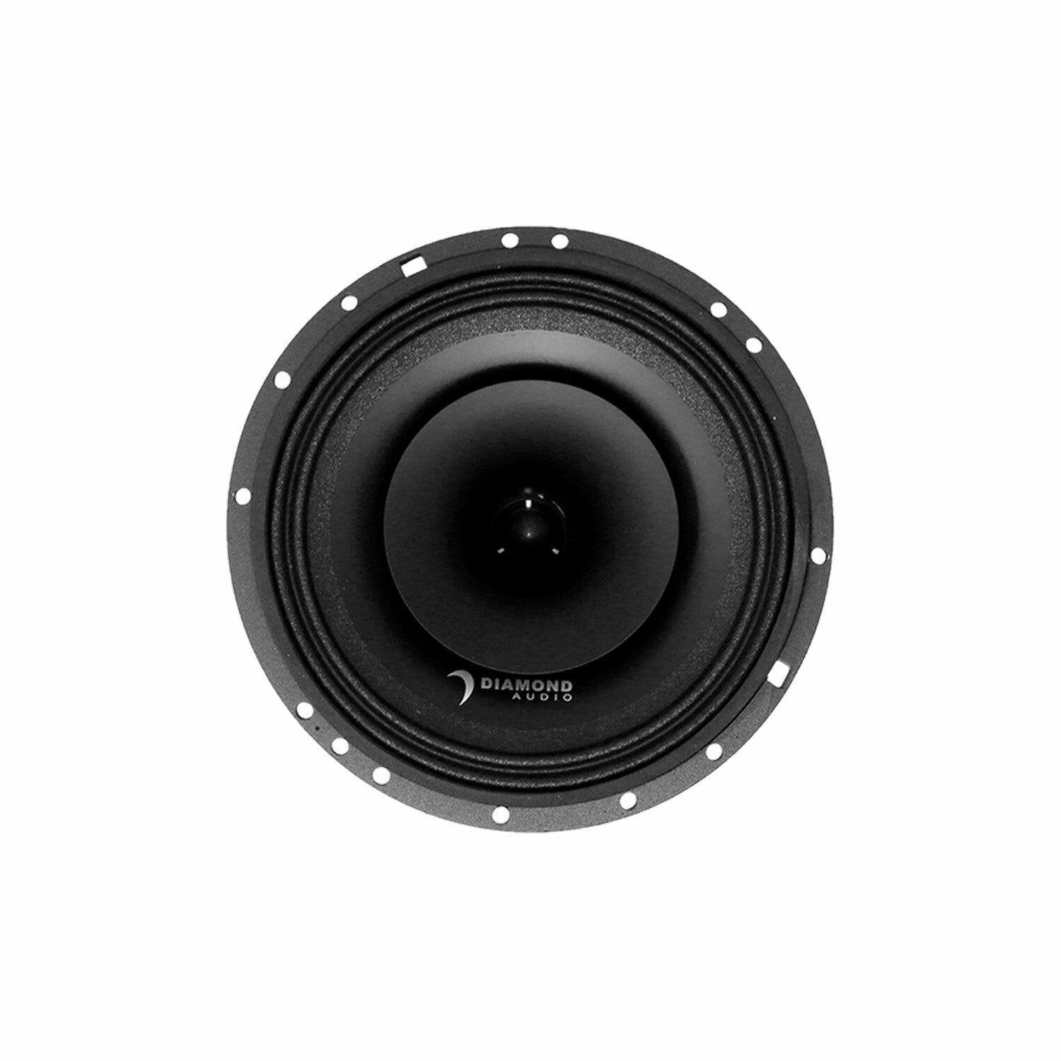 Diamond Audio MP652 6.5" MP Series 2-Way Full-Range Coaxial Speaker w/1" Horn Tweeter (2) - MP652 Diamond